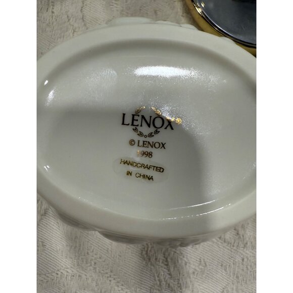 Vintage Trinket Boxes Set Of 5 Lenox, SFMB, Angel Of Love Mozart & Floral Design - Picture 14 of 16